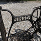 Treadle Sewing Machine, Cast Iron Base, Industrial Age Singer Steampunk PY,