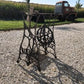 Treadle Sewing Machine, Cast Iron Base, Industrial Age Singer Steampunk QA,