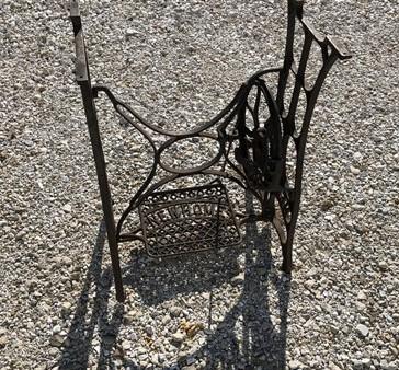 Treadle Sewing Machine, Cast Iron Base, Industrial Age Singer Steampunk QA,