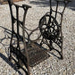 Treadle Sewing Machine, Cast Iron Base, Industrial Age Singer Steampunk QA,