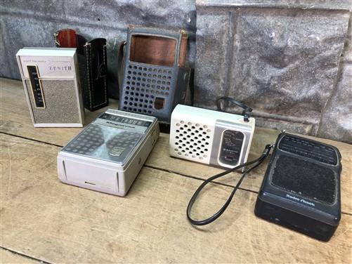 Transistor Radio Lot, Magnavox Radio Shack Sanyo Zenith, Vintage Electronics