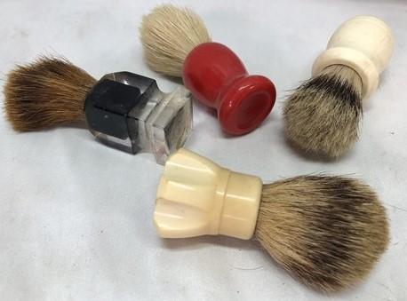 Shaving Brushes, Lucite Pure Badger, Stanley Badger, Vintage Badger Hair Brushes