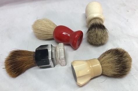 Shaving Brushes, Lucite Pure Badger, Stanley Badger, Vintage Badger Hair Brushes