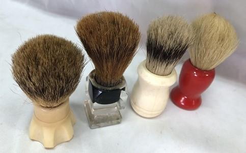 Shaving Brushes, Lucite Pure Badger, Stanley Badger, Vintage Badger Hair Brushes