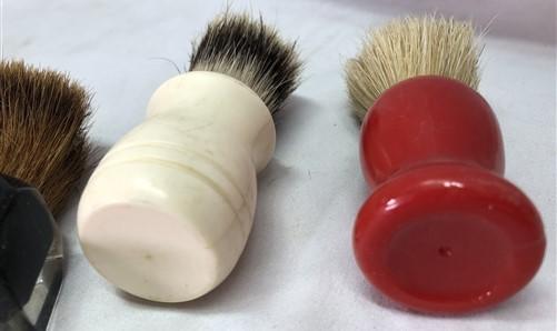 Shaving Brushes, Lucite Pure Badger, Stanley Badger, Vintage Badger Hair Brushes