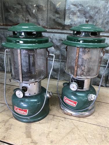 2 Coleman Lantern, 1972 Coleman Model 220H, 1971 Coleman 220F, Vintage  Coleman,