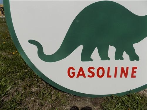 Sinclair Dino Gasoline Sign, Double Sided Metal Porcelain Advertising Sign,