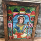 Reverse Glass Painting, Vintage Religious Icon, Hungary Folk Art Jesus Mary B,
