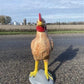 Large Chicken Statue, Decorative Metal Chicken, Outdoor Farm Garden Figurine