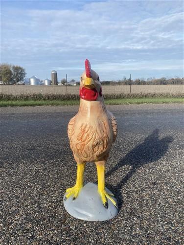 Large Chicken Statue, Decorative Metal Chicken, Outdoor Farm Garden Figurine