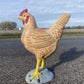 Large Chicken Statue, Decorative Metal Chicken, Outdoor Farm Garden Figurine