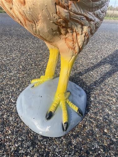 Large Chicken Statue, Decorative Metal Chicken, Outdoor Farm Garden Figurine