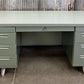 Vintage Mid Century Desk Home Office Furniture Desk with Drawers, Student Desk C