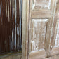 Antique Encased French Double Doors (46x103) 8 Pane Glass European Doors Jamb S8