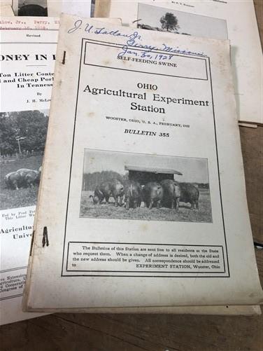 1928 Hog Swine Pig Brochures AG Extension, Beef Cattle, Agricultural Reference,