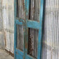 Vintage Indian Garden Gates, Carved Metal Teak Doors, Architectural Reclaim, A91