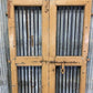 Vintage Indian Garden Gates, Carved Metal Teak Doors, Architectural Reclaim, A95