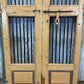 Vintage Indian Garden Gates, Carved Metal Teak Doors, Architectural Reclaim, A95