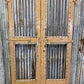 Vintage Indian Garden Gates, Carved Metal Teak Doors, Architectural Reclaim, A95