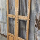 Vintage Indian Garden Gates, Carved Metal Teak Doors, Architectural Reclaim, A95