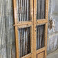 Vintage Indian Garden Gates, Carved Metal Teak Doors, Architectural Reclaim, A95