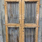 Vintage Indian Garden Gates, Carved Metal Teak Doors, Architectural Reclaim, A95