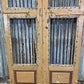 Vintage Indian Garden Gates, Carved Metal Teak Doors, Architectural Reclaim, A95