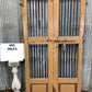 Vintage Indian Garden Gates, Carved Metal Teak Doors, Architectural Reclaim, A95