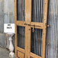 Vintage Indian Garden Gates, Carved Metal Teak Doors, Architectural Reclaim, A95