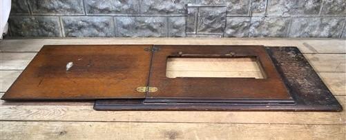 Singer Wood Table Top, Treadle Sewing Machine Base, Cabinet Part Vintage J,