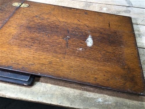 Singer Wood Table Top, Treadle Sewing Machine Base, Cabinet Part Vintage J,