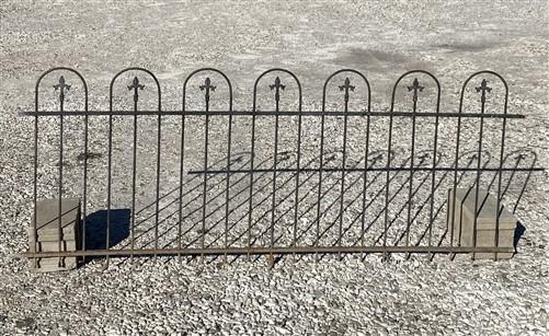 Wrought Iron Fence Panel, Architectural Salvage Grate, Garden Art, Vintage, R