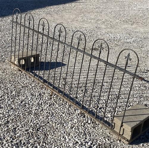 Wrought Iron Fence Panel, Architectural Salvage Grate, Garden Art, Vintage, R