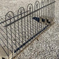 Wrought Iron Fence Panel, Architectural Salvage Grate, Garden Art, Vintage, R