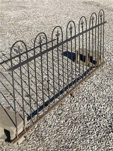 Wrought Iron Fence Panel, Architectural Salvage Grate, Garden Art, Vintage, R