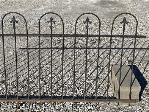 Wrought Iron Fence Panel, Architectural Salvage Grate, Garden Art, Vintage, R