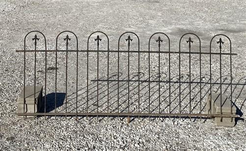 Wrought Iron Fence Panel, Architectural Salvage Grate, Garden Art, Vintage, R