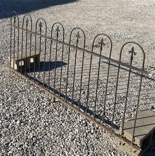 Wrought Iron Fence Panel, Architectural Salvage Grate, Garden Art, Vintage, R