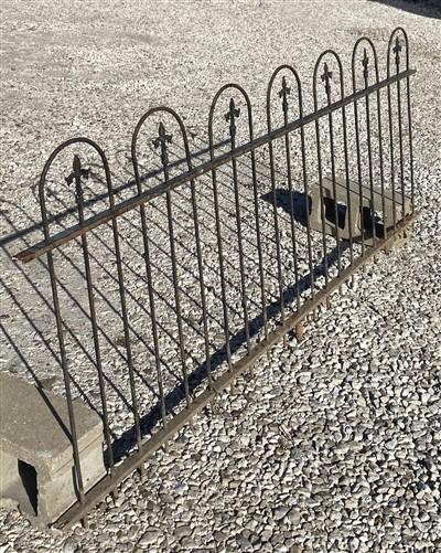 Wrought Iron Fence Panel, Architectural Salvage Grate, Garden Art, Vintage, R