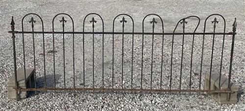 Wrought Iron Fence Panel, Architectural Salvage Grate, Garden Art, Vintage, S