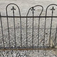 Wrought Iron Fence Panel, Architectural Salvage Grate, Garden Art, Vintage, S