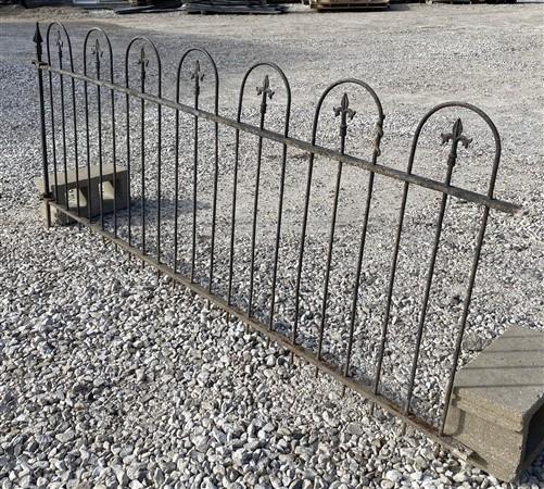 Wrought Iron Fence Panel, Architectural Salvage Grate, Garden Art, Vintage, T