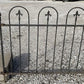 Wrought Iron Fence Panel, Architectural Salvage Grate, Garden Art, Vintage, T