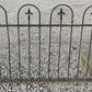 Wrought Iron Fence Panel, Architectural Salvage Grate, Garden Art, Vintage, T