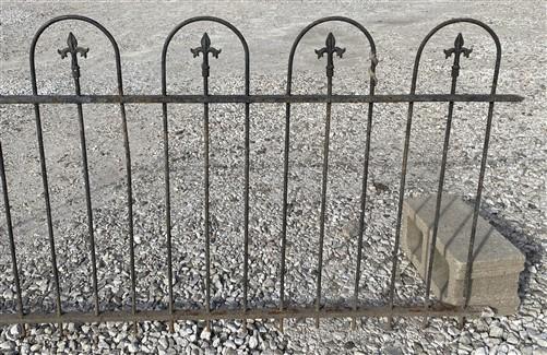 Wrought Iron Fence Panel, Architectural Salvage Grate, Garden Art, Vintage, T