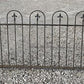 Wrought Iron Fence Panel, Architectural Salvage Grate, Garden Art, Vintage, T