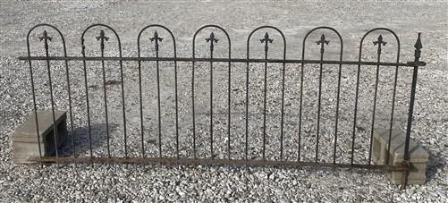 Wrought Iron Fence Panel, Architectural Salvage Grate, Garden Art, Vintage, T