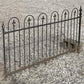 Wrought Iron Fence Panel, Architectural Salvage Grate, Garden Art, Vintage, U