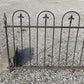 Wrought Iron Fence Panel, Architectural Salvage Grate, Garden Art, Vintage, U