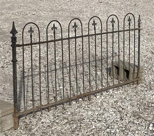 Wrought Iron Fence Panel, Architectural Salvage Grate, Garden Art, Vintage, U